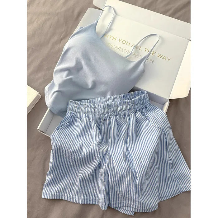 Striped pajama set