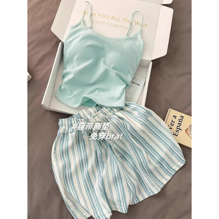 Striped pajama set