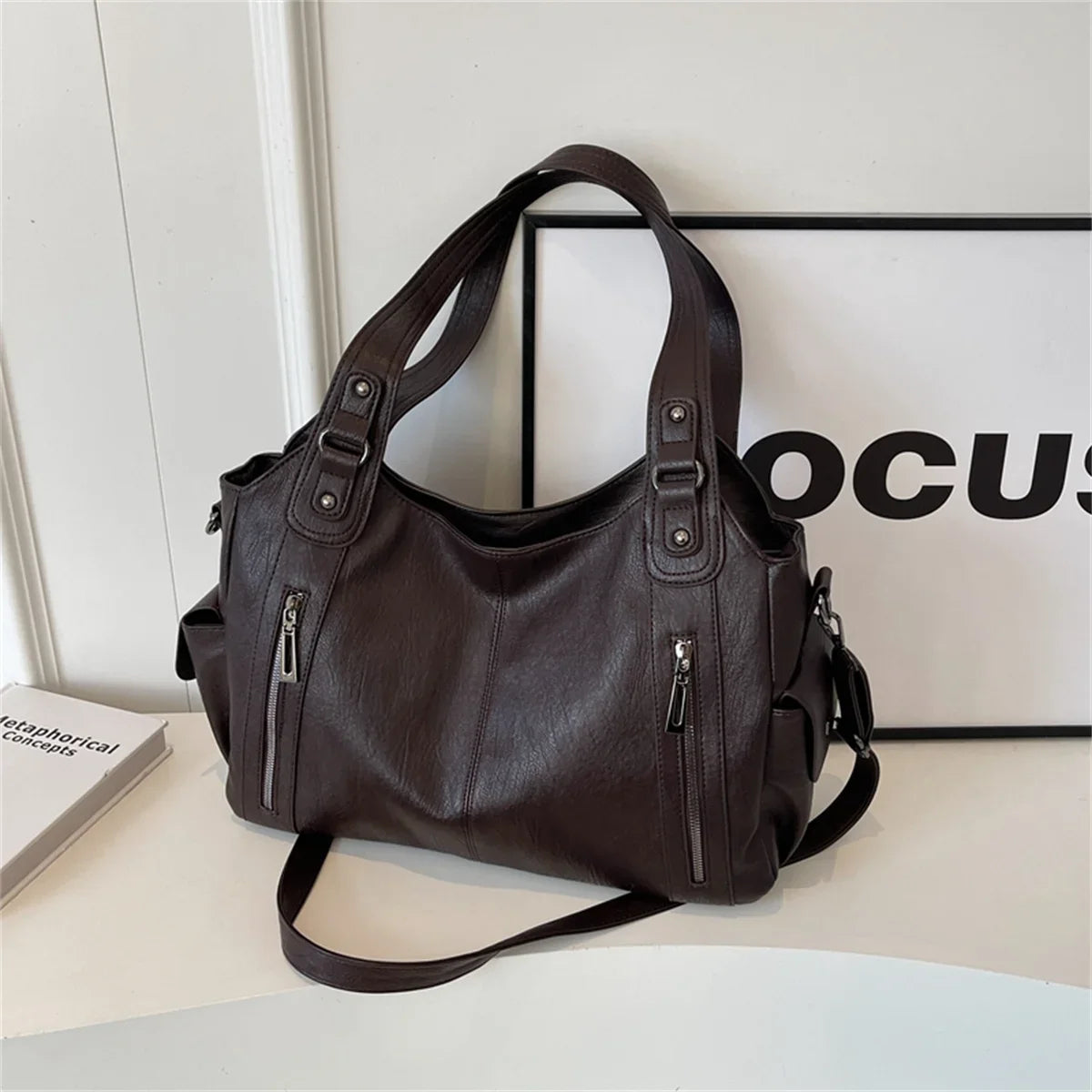 Vintage Sturdy Wear-Resistant Tote Bag