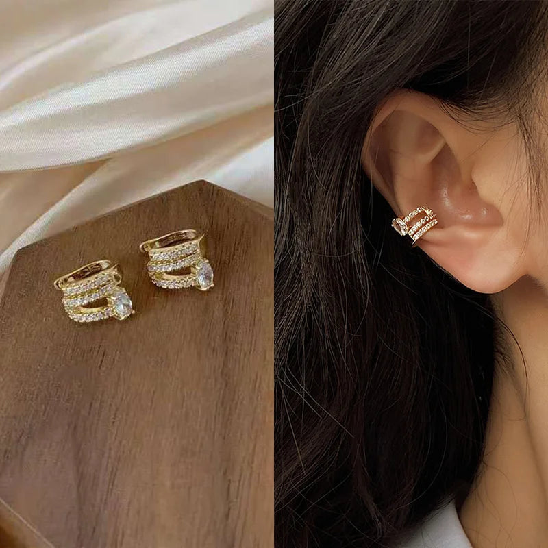 Silver Zirconia Pearl Earrings