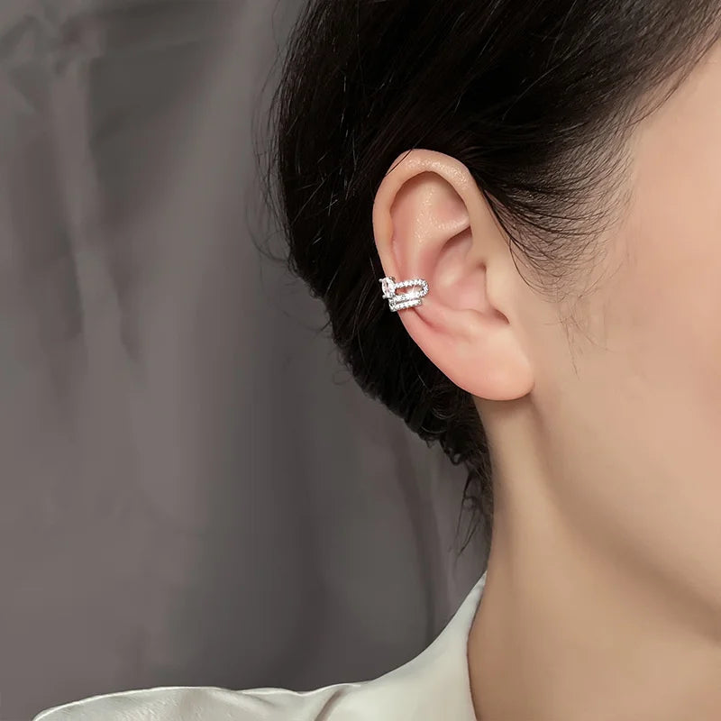 Silver Zirconia Pearl Earrings