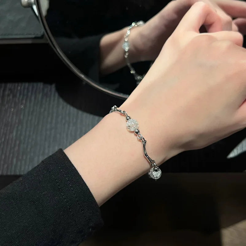 t Sparkling Zircon Flower Bracelet