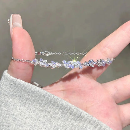 t Sparkling Zircon Flower Bracelet