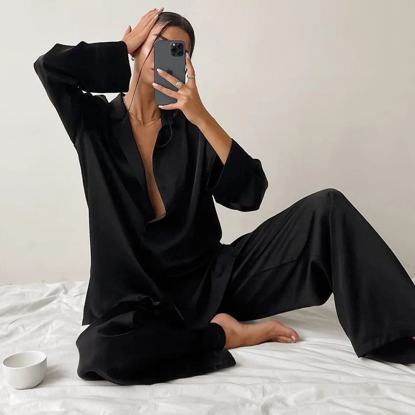 Two Pieces Women Pajama Set