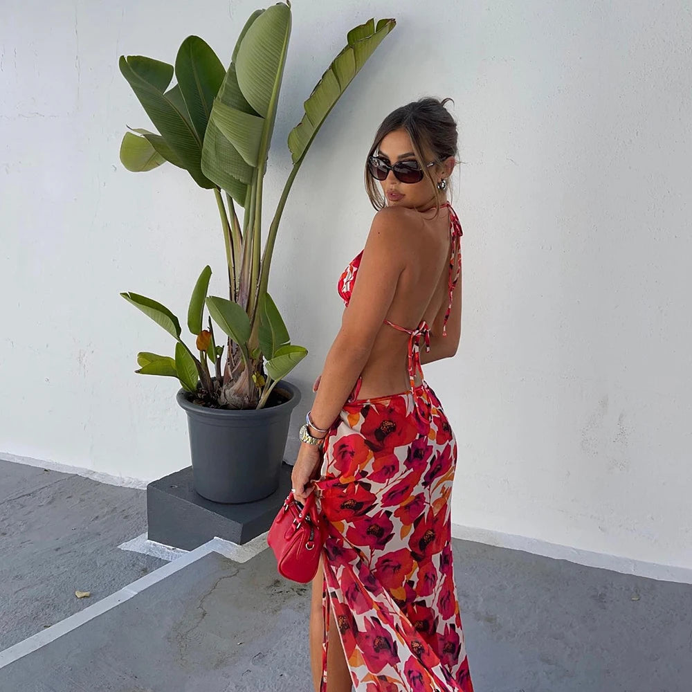 Flower 3 piece bikini