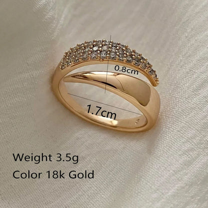 Silver Color Zircon Ring