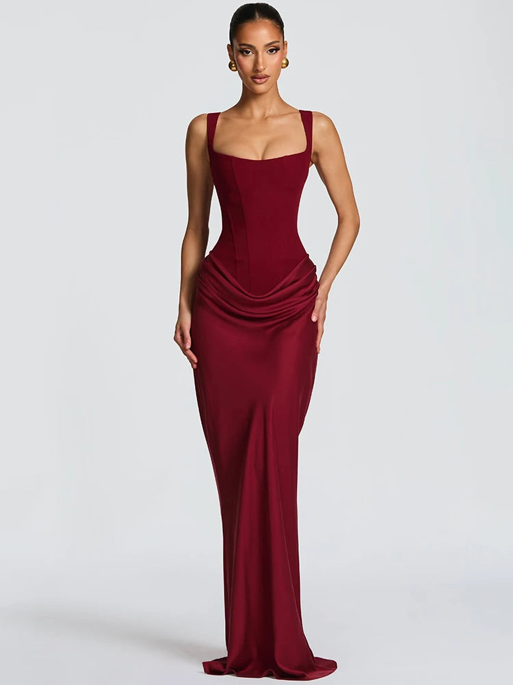 Mozision Elegant Backless Sexy Maxi Dress
