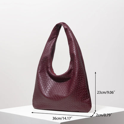 Vintage Faux Woven Leather Handbag