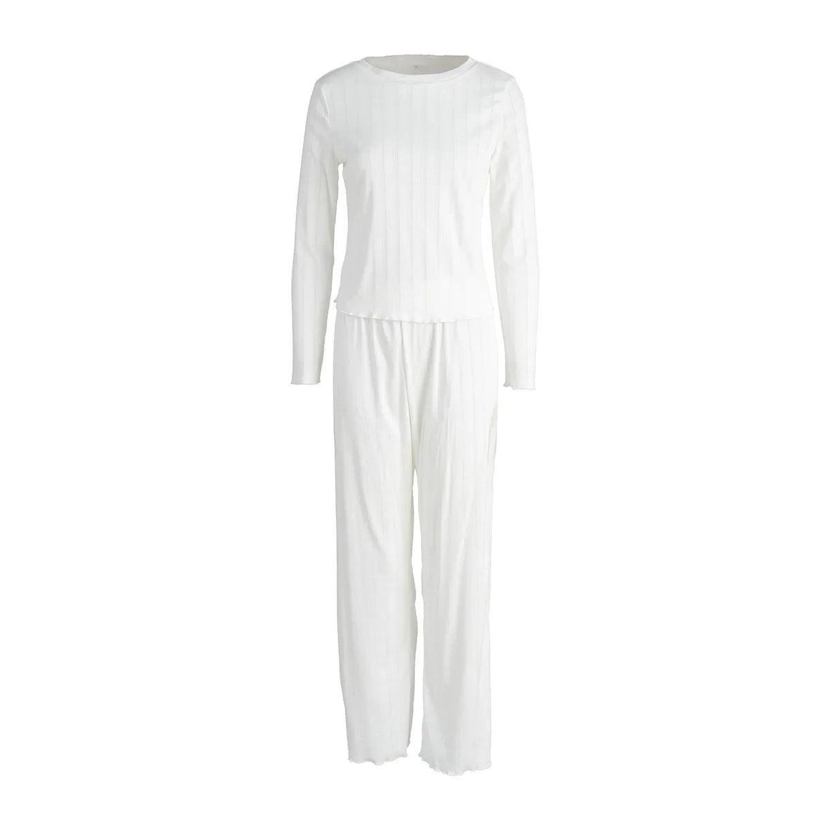 Jacquard Long Sleeved Pajamas Two-piece Set
