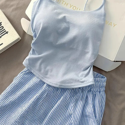 Striped pajama set