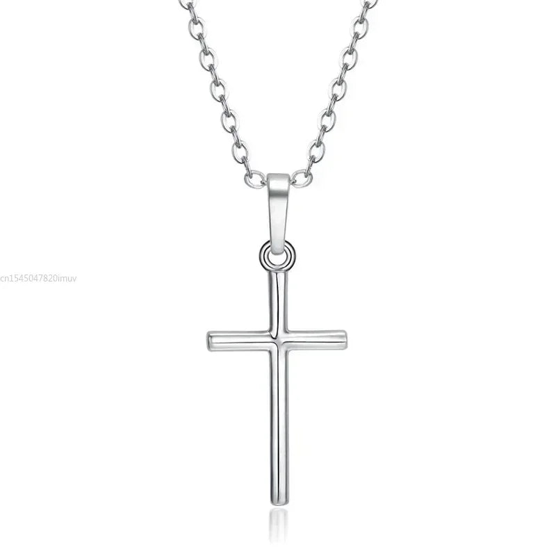 Zircon Cross Pendant Necklace