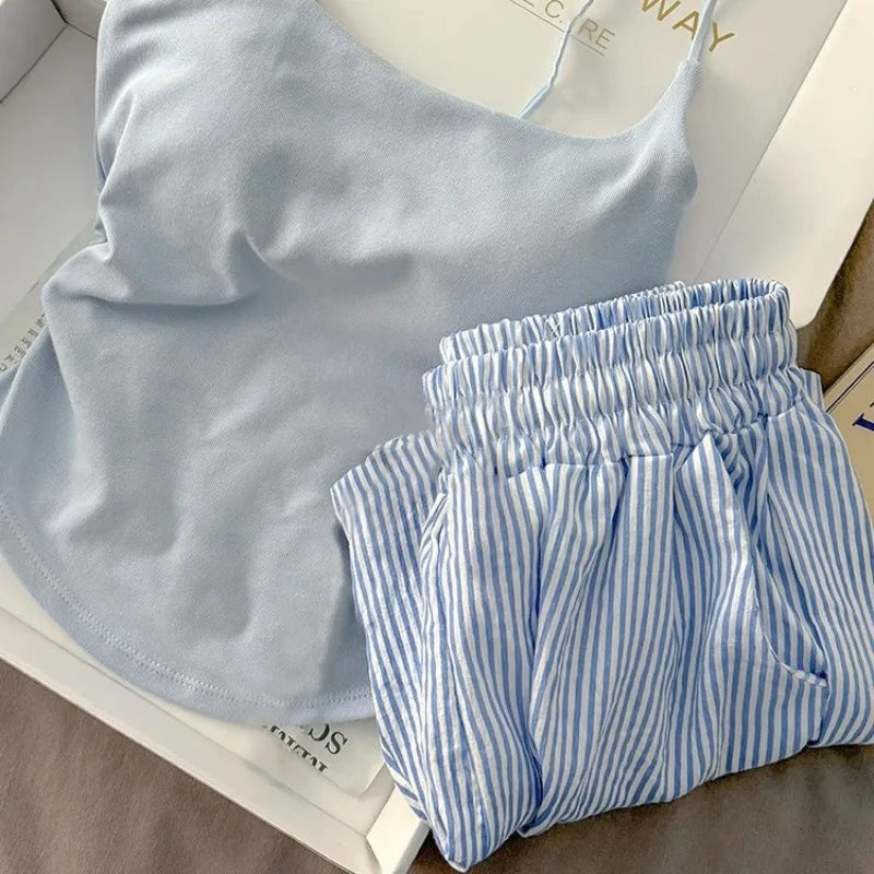 Striped pajama set