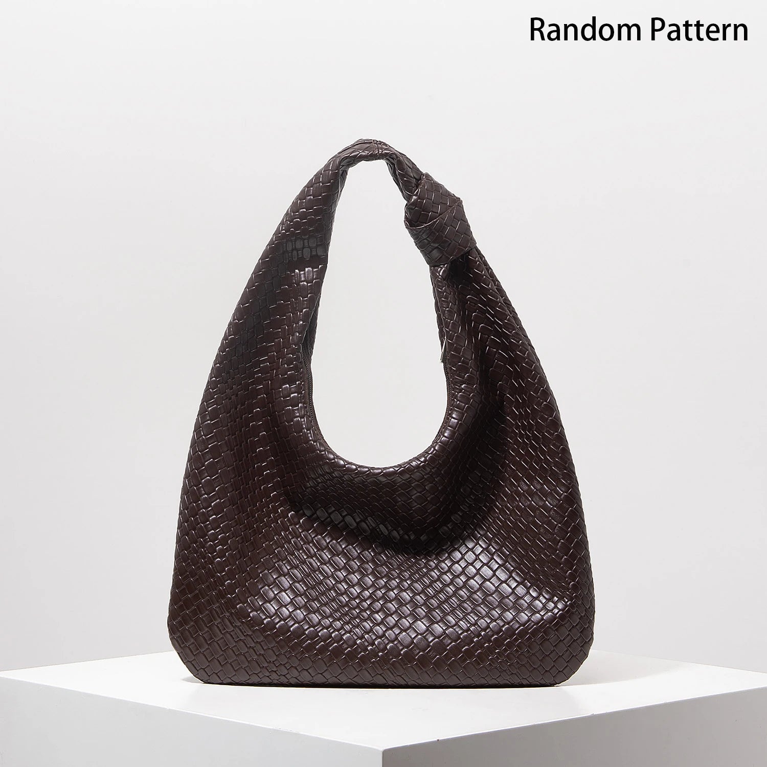 Vintage Faux Woven Leather Handbag