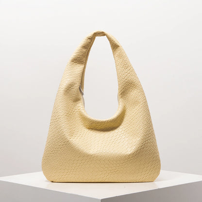 Vintage Faux Woven Leather Handbag