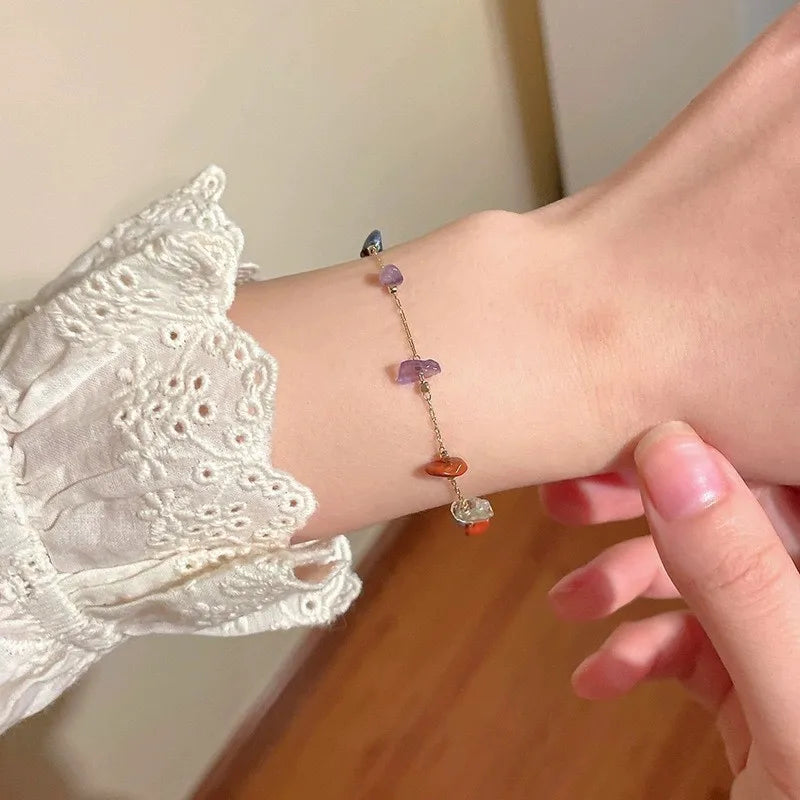 t Sparkling Zircon Flower Bracelet