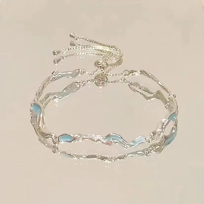 t Sparkling Zircon Flower Bracelet