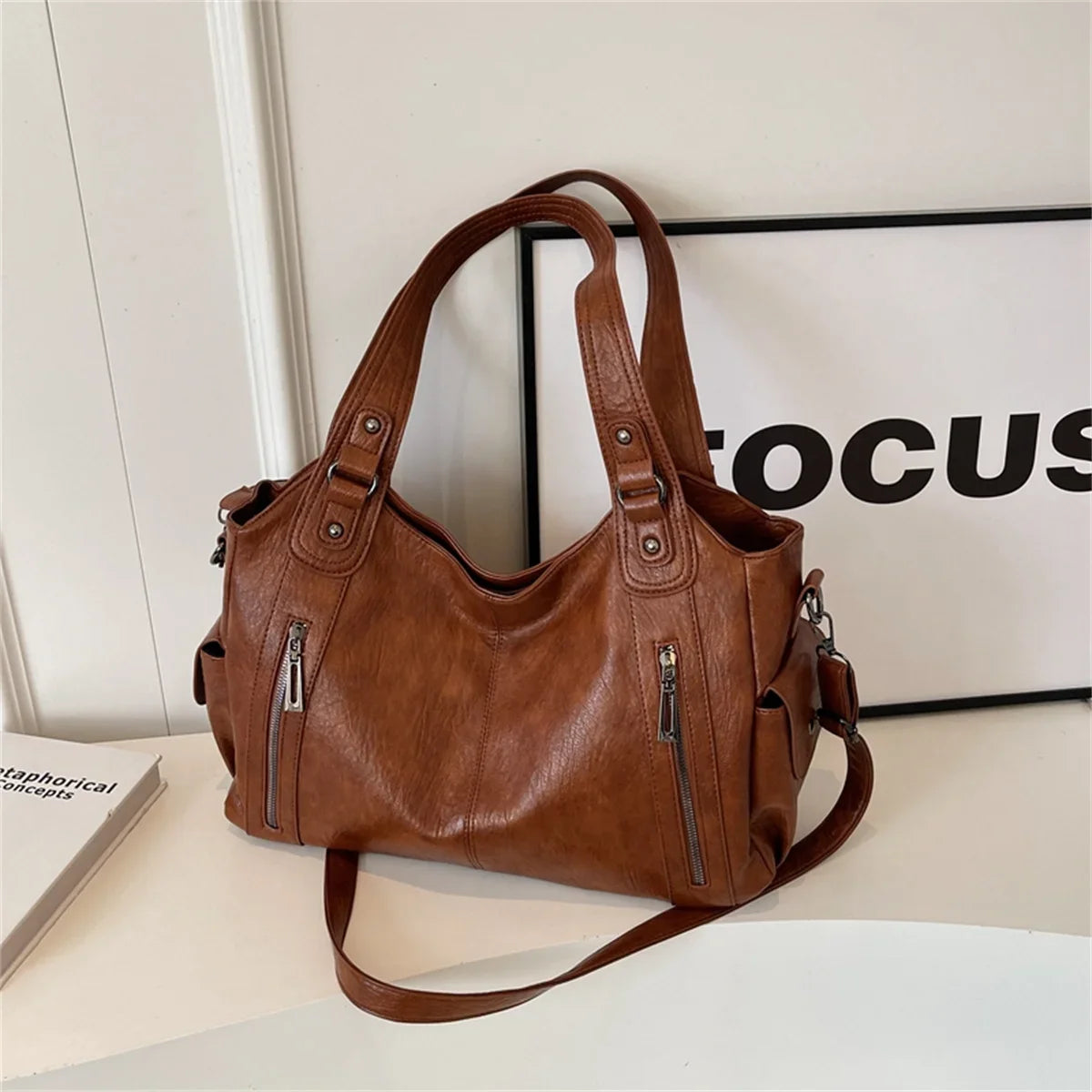 Vintage Sturdy Wear-Resistant Tote Bag