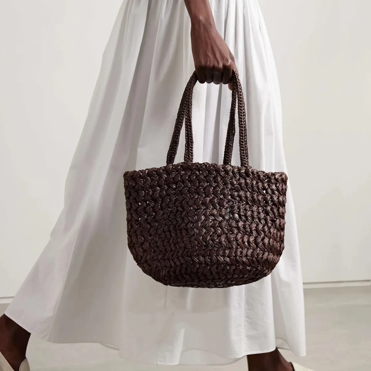 Handwoven Straw Tote