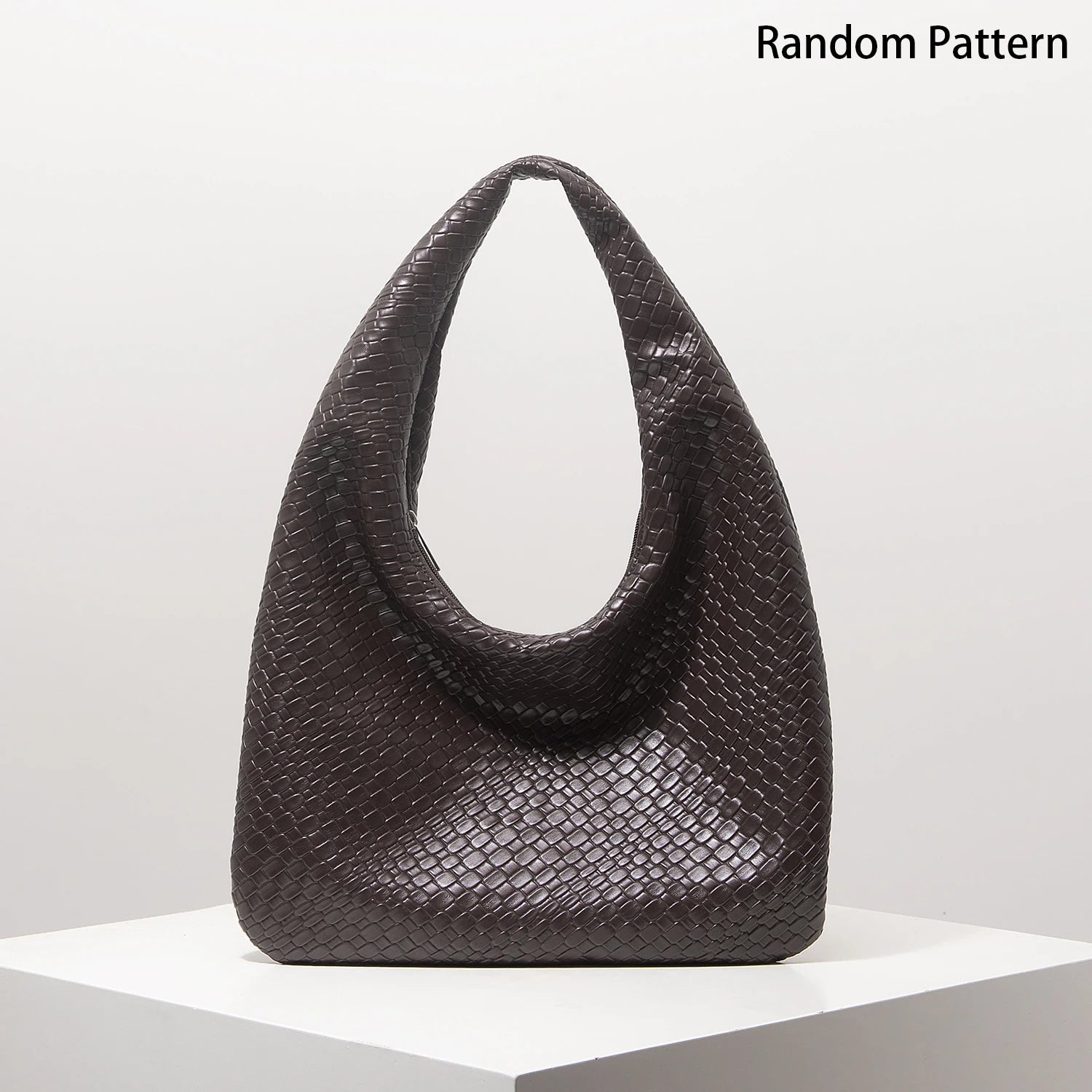 Vintage Faux Woven Leather Handbag