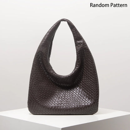 Vintage Faux Woven Leather Handbag