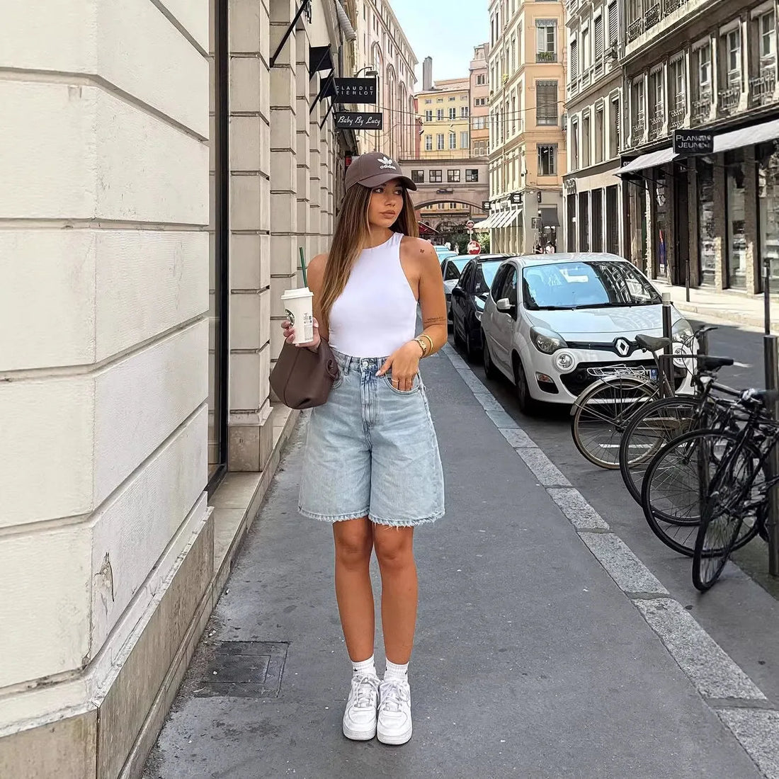 Solid Denim Y2K Shorts