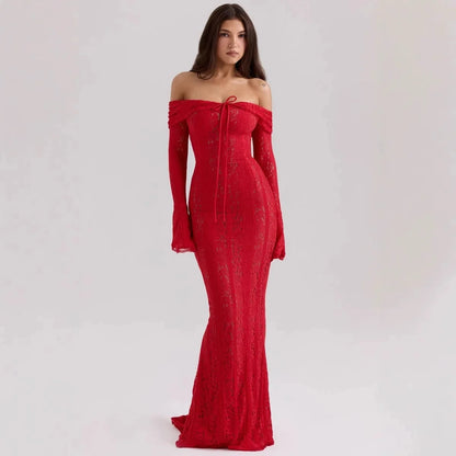 Suninheart White Evening Dress