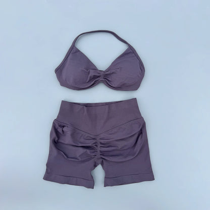 2 Pieces Yoga Gym Set Seamless