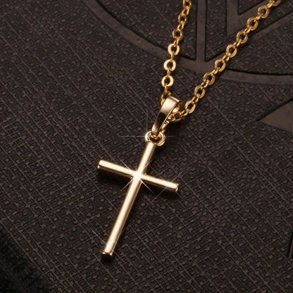 Zircon Cross Pendant Necklace