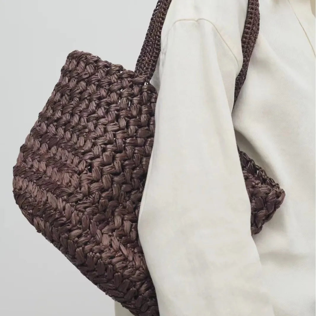 Handwoven Straw Tote