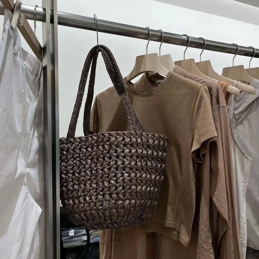 Handwoven Straw Tote