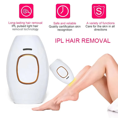 Laser pulse hair removal device painless