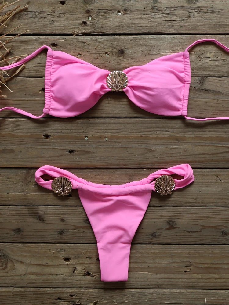 Sexy 2 peice Shell Micro Bikini