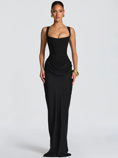 Mozision Elegant Backless Sexy Maxi Dress
