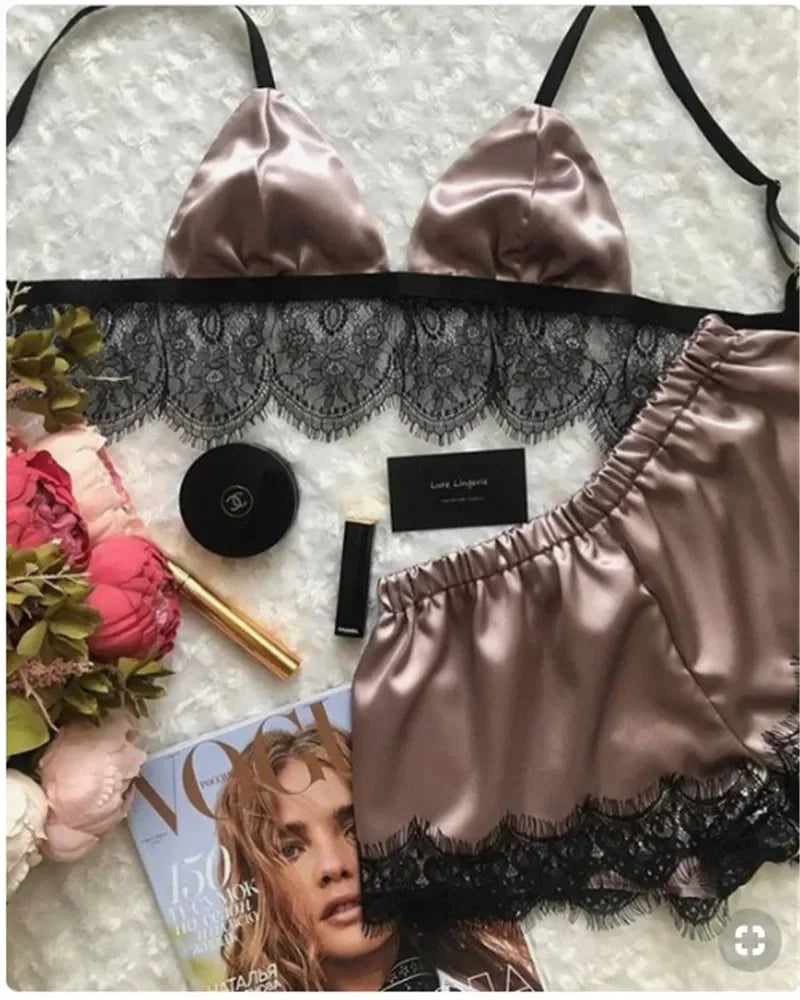 Satin Pajamas Set