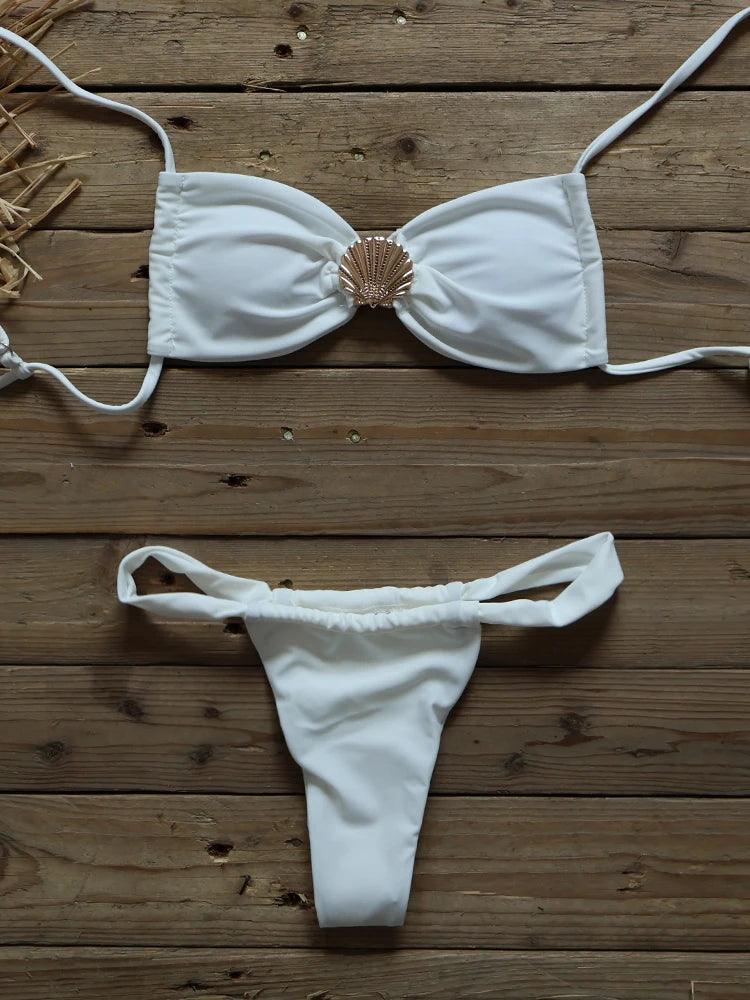 Sexy 2 peice Shell Micro Bikini