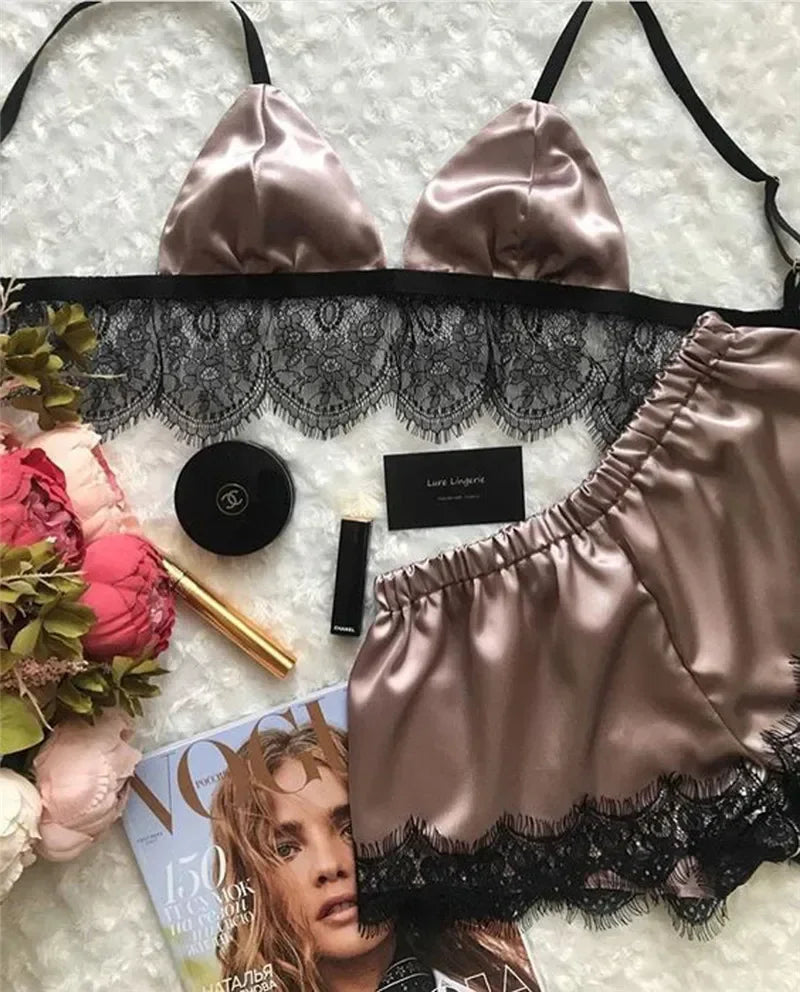 Satin Pajamas Set
