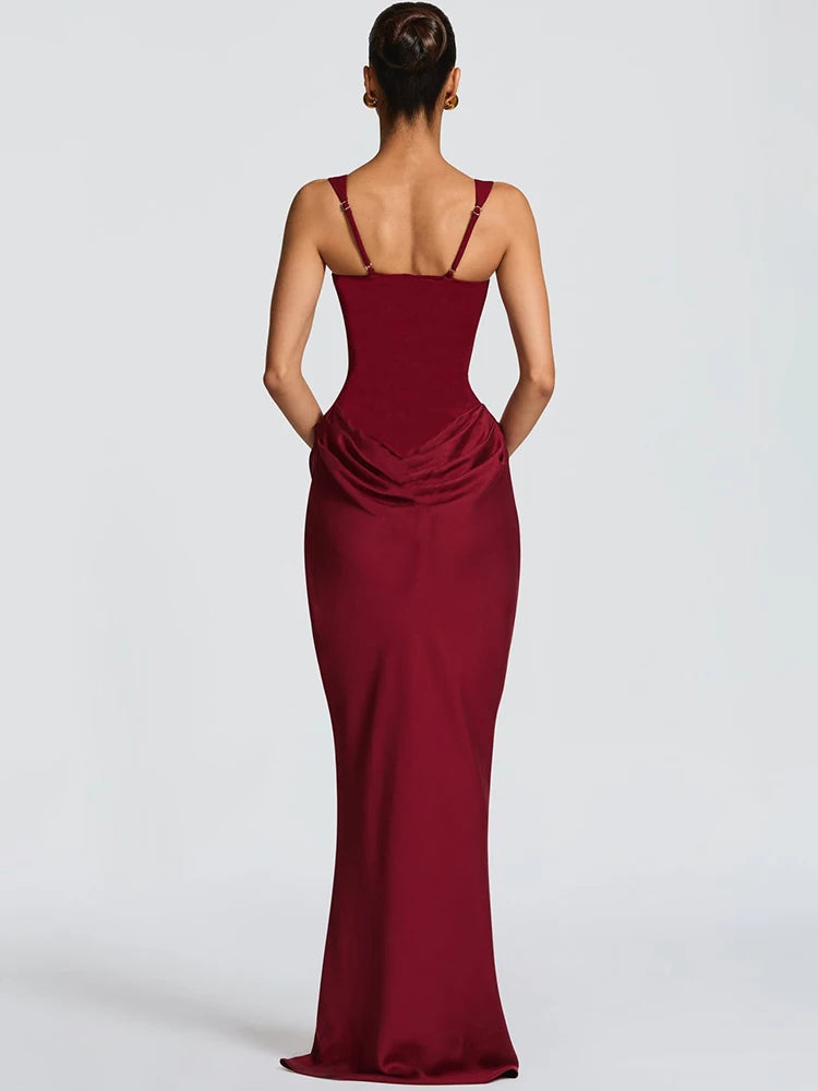 Mozision Elegant Backless Sexy Maxi Dress
