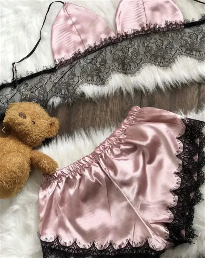 Satin Pajamas Set